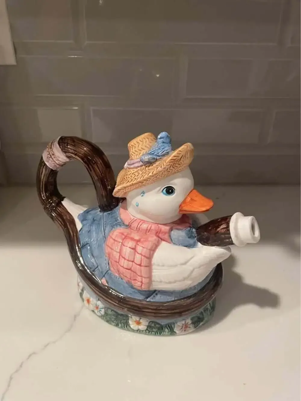Fitz and Floyd Gooseberry Lane Pitcher from 1994